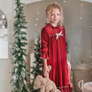 Deep Red Clara Nutcracker nightgown for girls size 12
